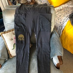 Soft gray panelled pants